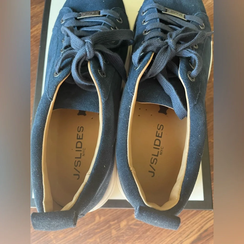 J/slides Navy suede Noca 9 - Picture 4 of 5